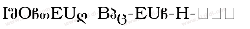 ISOCTEUR GBpc-EUC-H字体转换